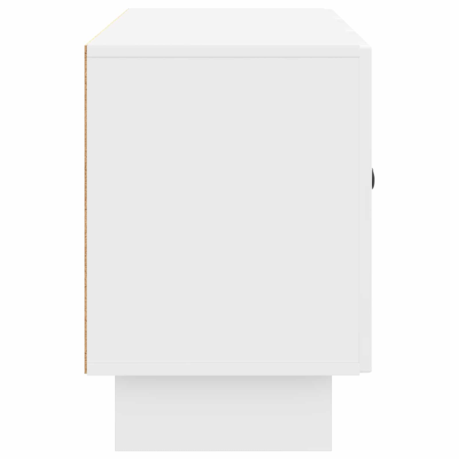 TV-Schränk 99 x 34,5 x 50 cm Hochglanz Weiß Holzwerkstoff