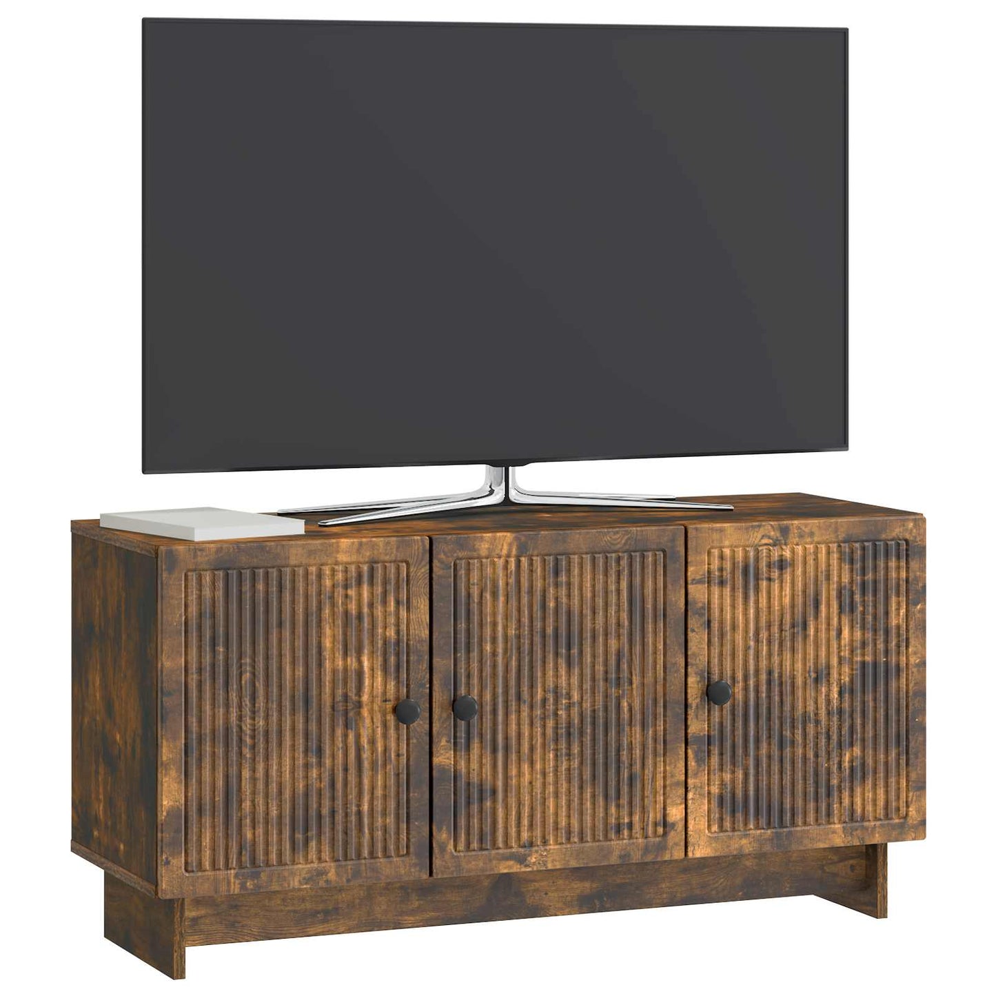 TV-Schränk 99 x 34,5 x 50 cm Räuchereiche Holzwerkstoff