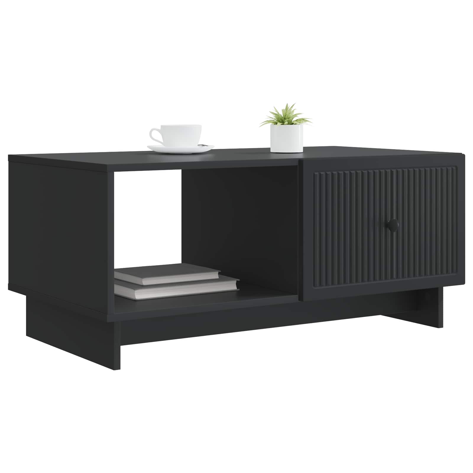 Couchtisch Schwarz 90 x 50 x 40 cm Holzwerkstoff