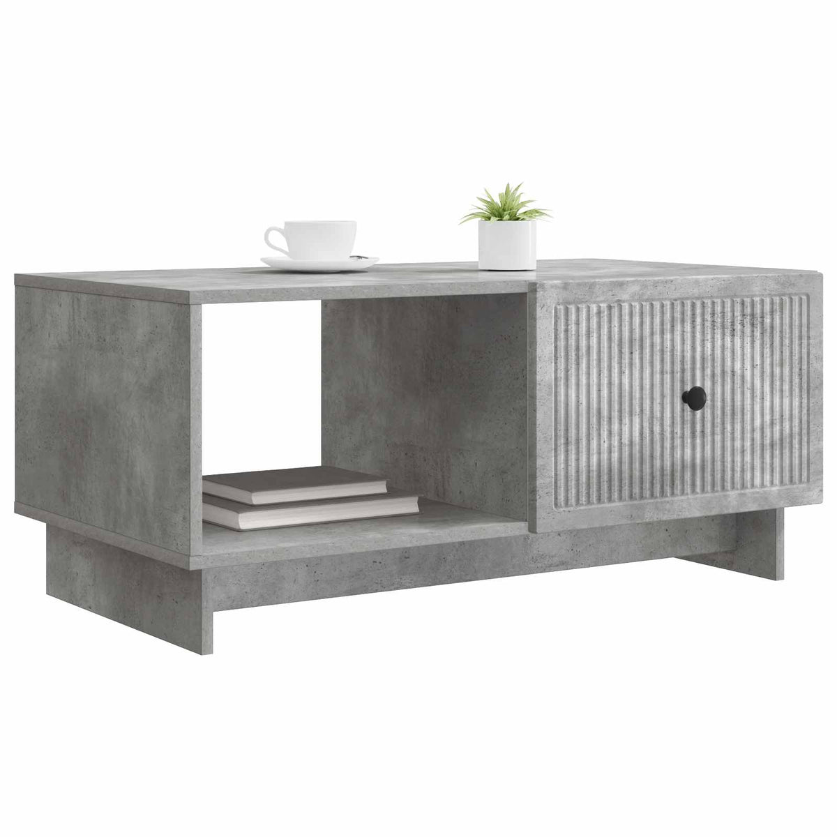 Couchtisch Betongrau 90 x 50 x 40 cm Holzwerkstoff