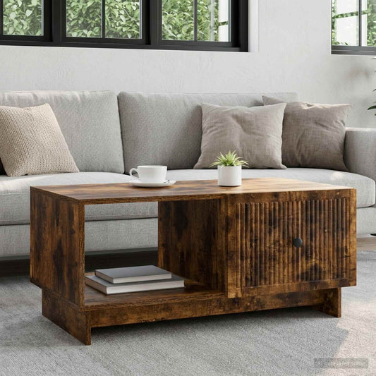 Couchtisch Räuchereiche 90 x 50 x 40 cm Holzwerkstoff