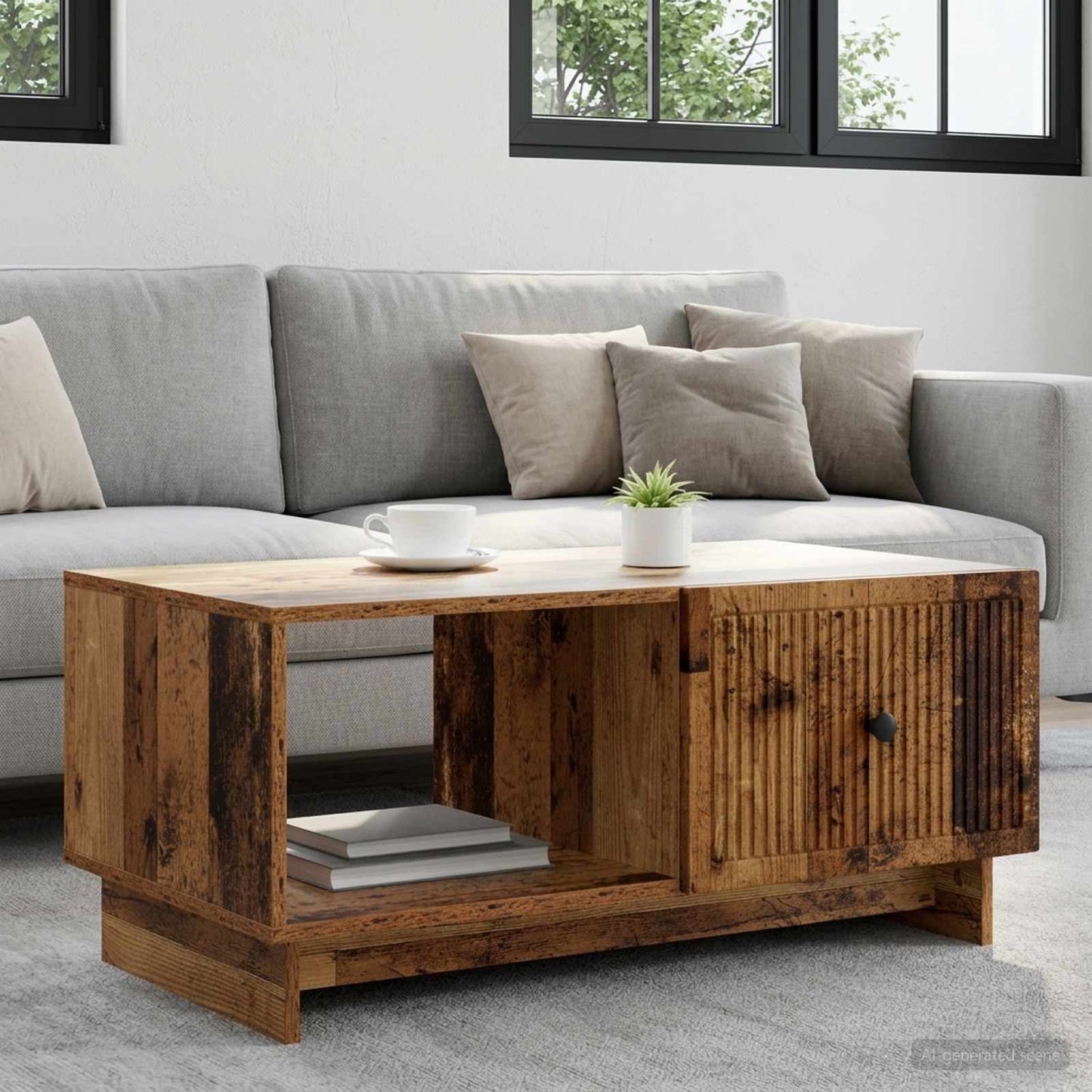 Couchtisch Altholz 90 x 50 x 40 cm Holzwerkstoff