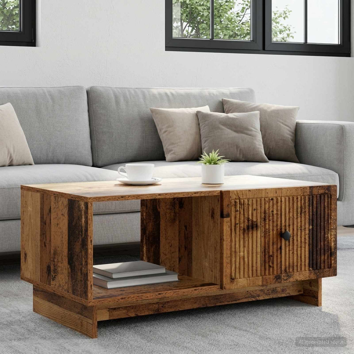 Couchtisch Altholz 90 x 50 x 40 cm Holzwerkstoff