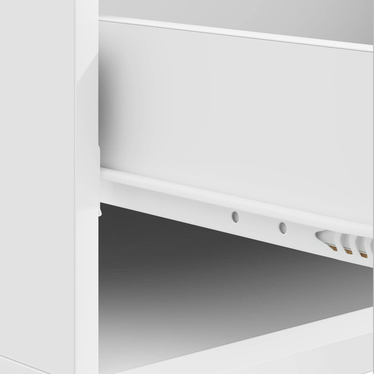 Couchtisch mit Schubladen Weiß 49 x 50 x 40 cm Holzwerkstoff