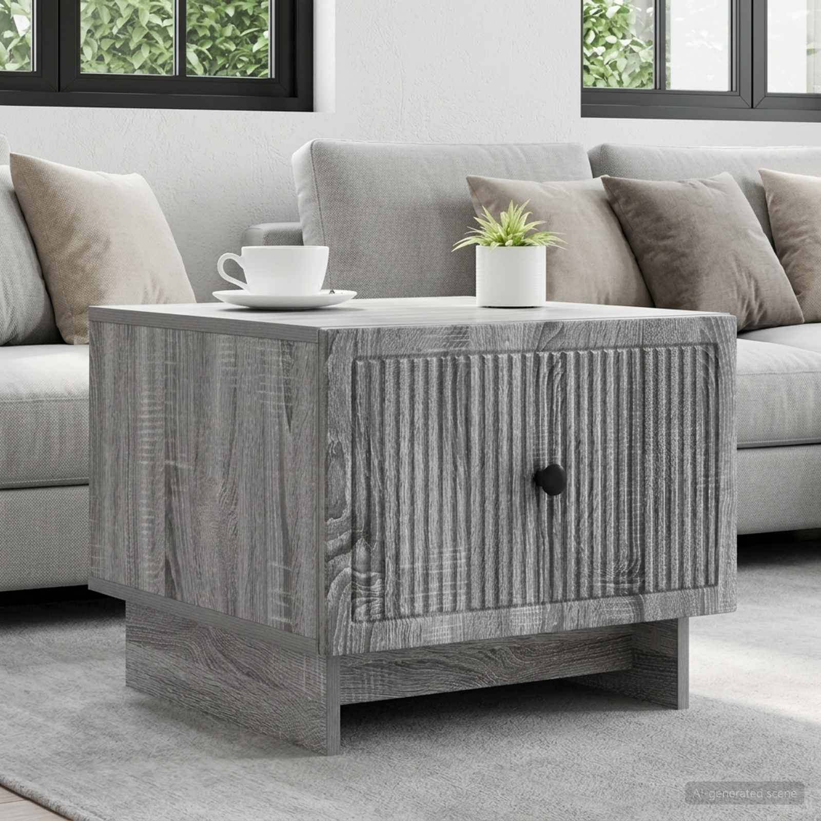 Couchtisch Sonoma-Grau 49 x 50 x 40 cm Holzwerkstoff