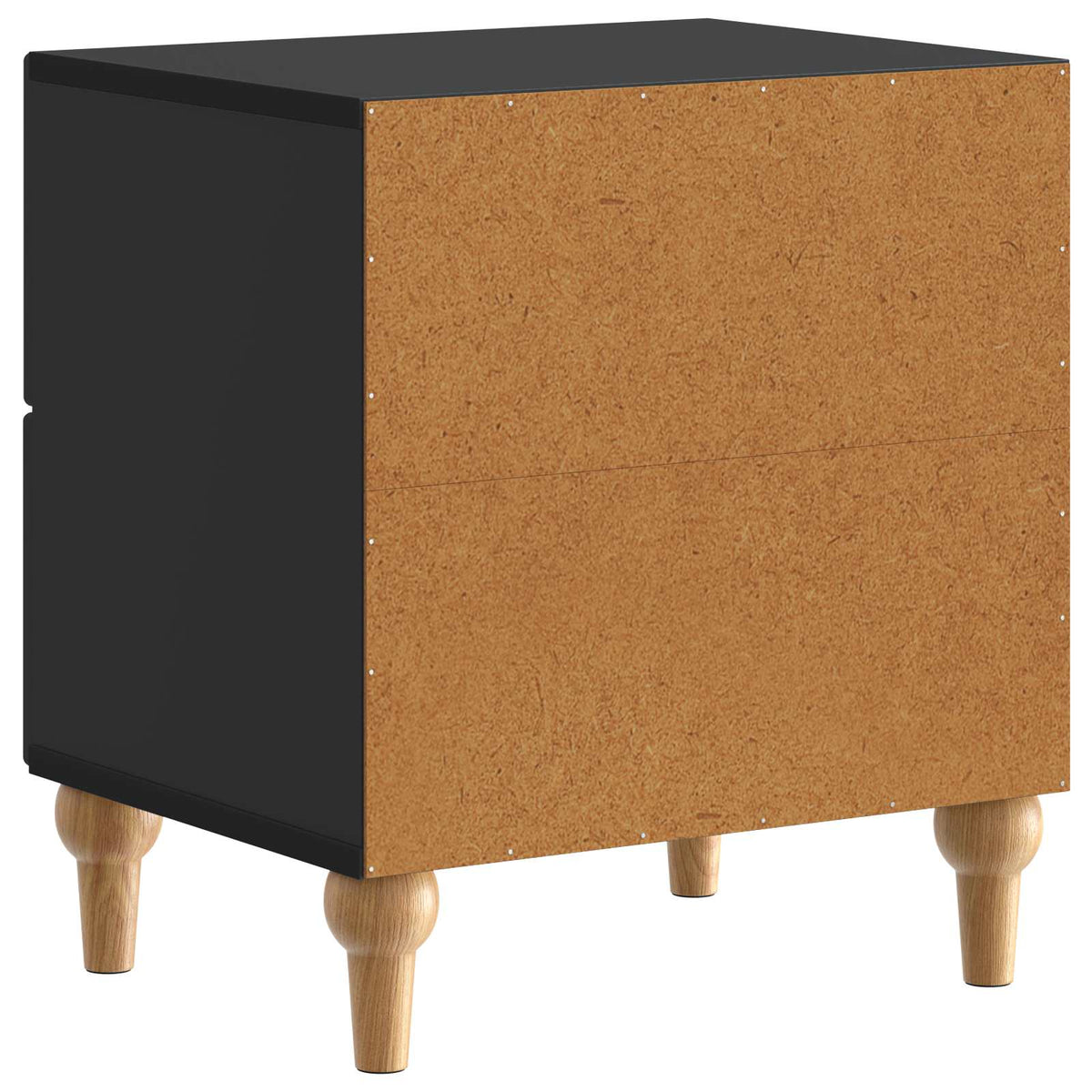 Nachttisch Schwarz 43 x 34,5 x 48 cm Holzwerkstoff