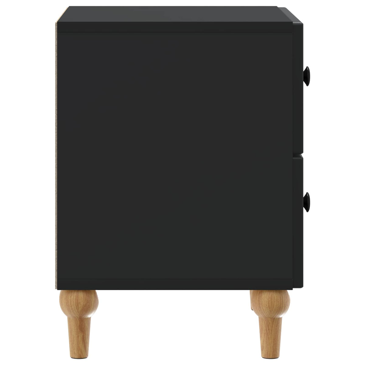 Nachttisch Schwarz 43 x 34,5 x 48 cm Holzwerkstoff