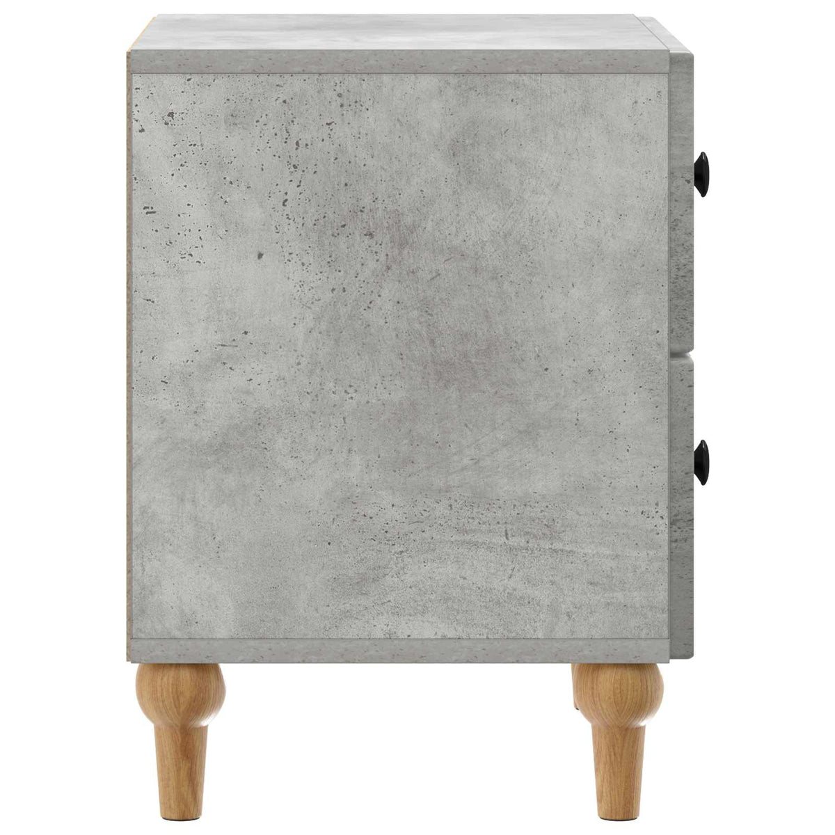 Nachttisch 2 stk. Betongrau 43 x 34,5 x 48 cm Holzwerkstoff