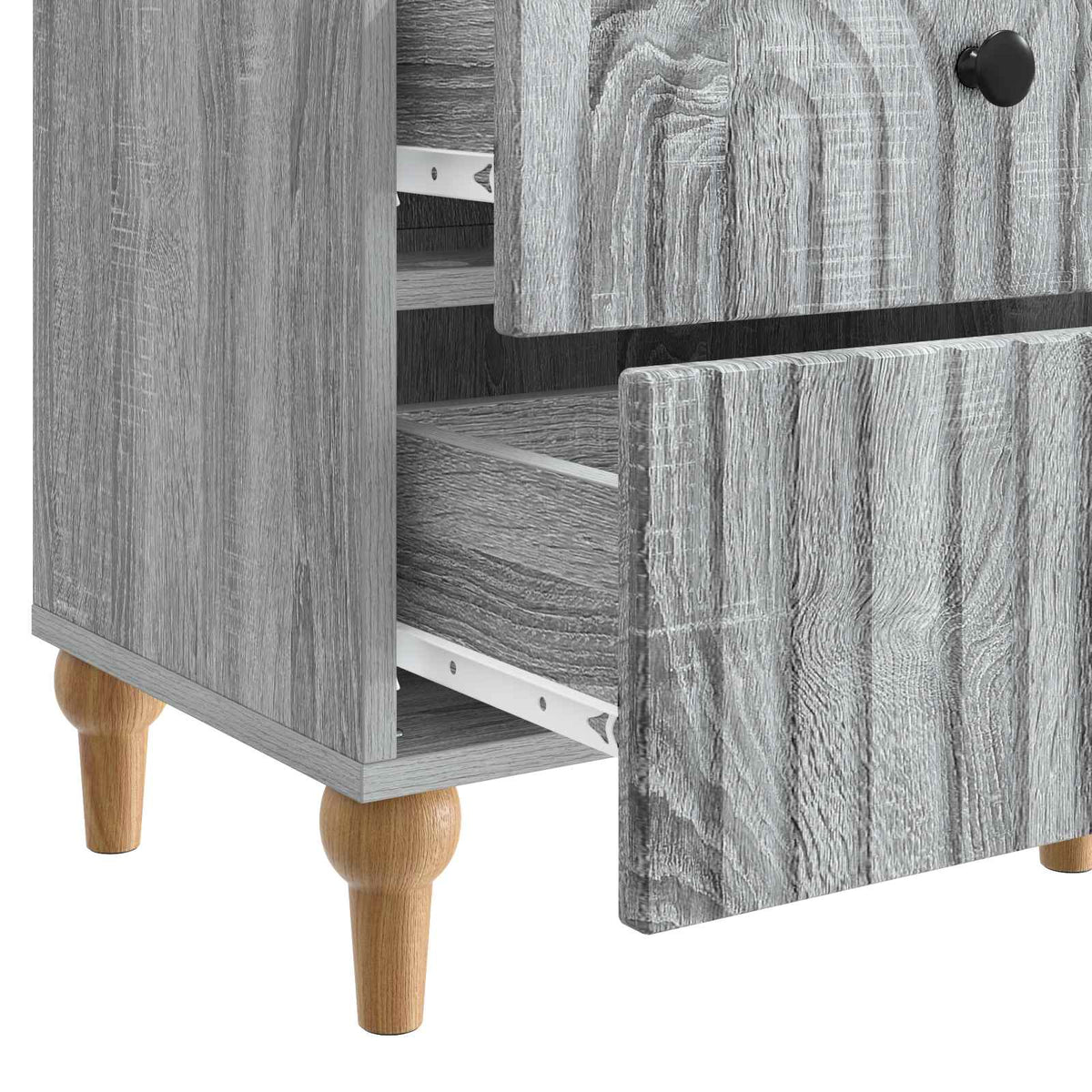 Nachttisch Graues Sonoma 43 x 34,5 x 48 cm Holzwerkstoff
