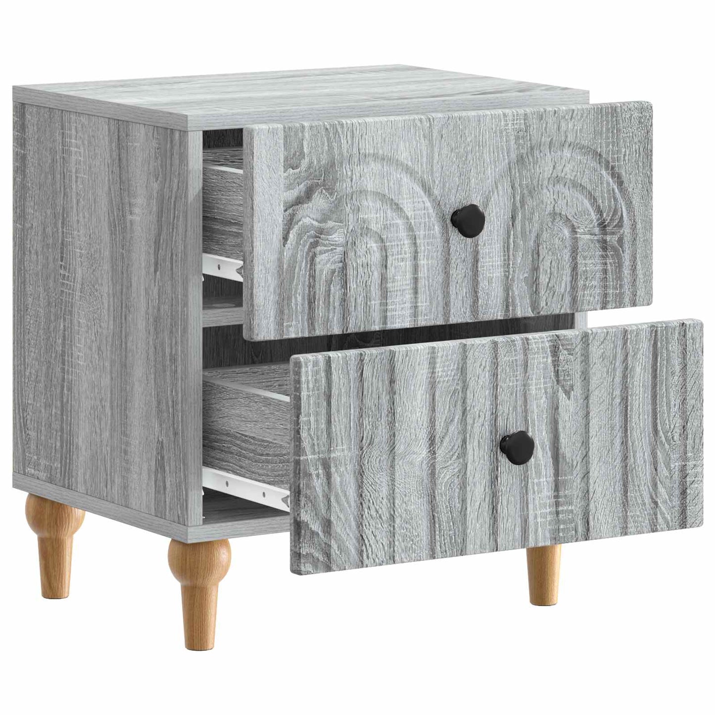 Nachttisch Graues Sonoma 43 x 34,5 x 48 cm Holzwerkstoff