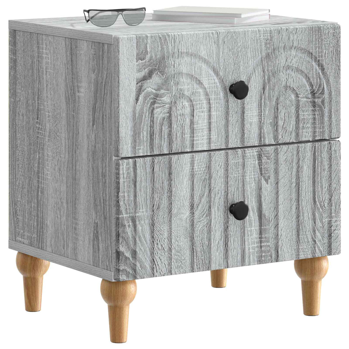 Nachttisch Graues Sonoma 43 x 34,5 x 48 cm Holzwerkstoff