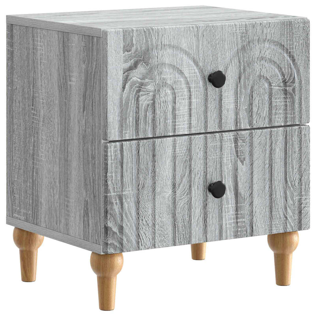 Nachttisch 2 stk. Graues Sonoma 43 x 34,5 x 48 cm Holzwerkstoff