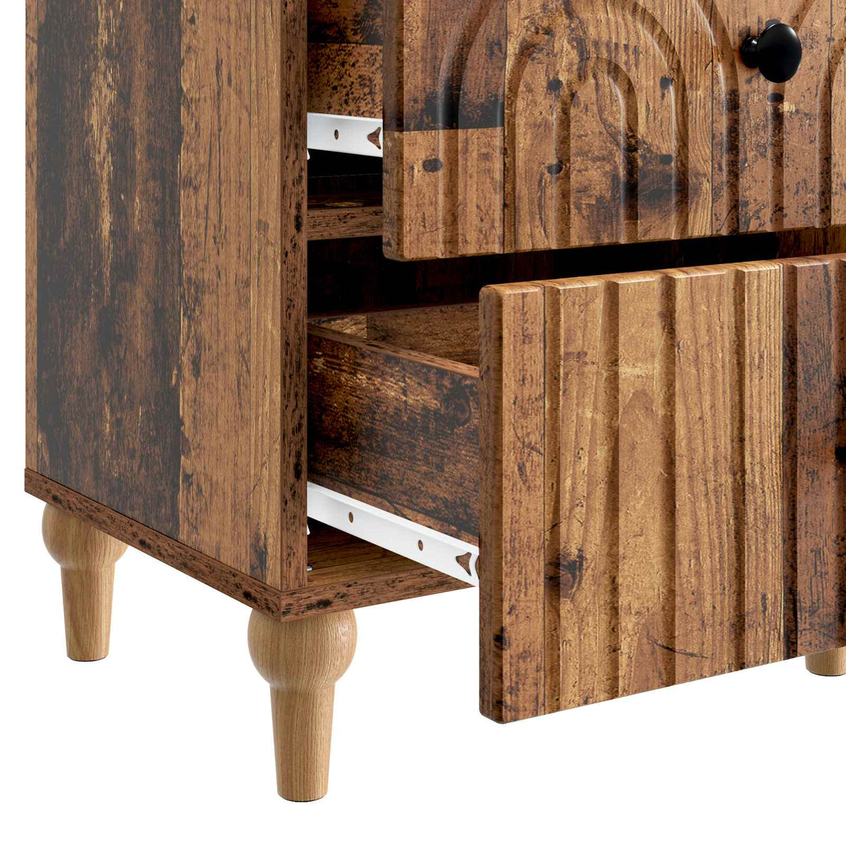 Nachttisch Altholz 43 x 34,5 x 48 cm Holzwerkstoff