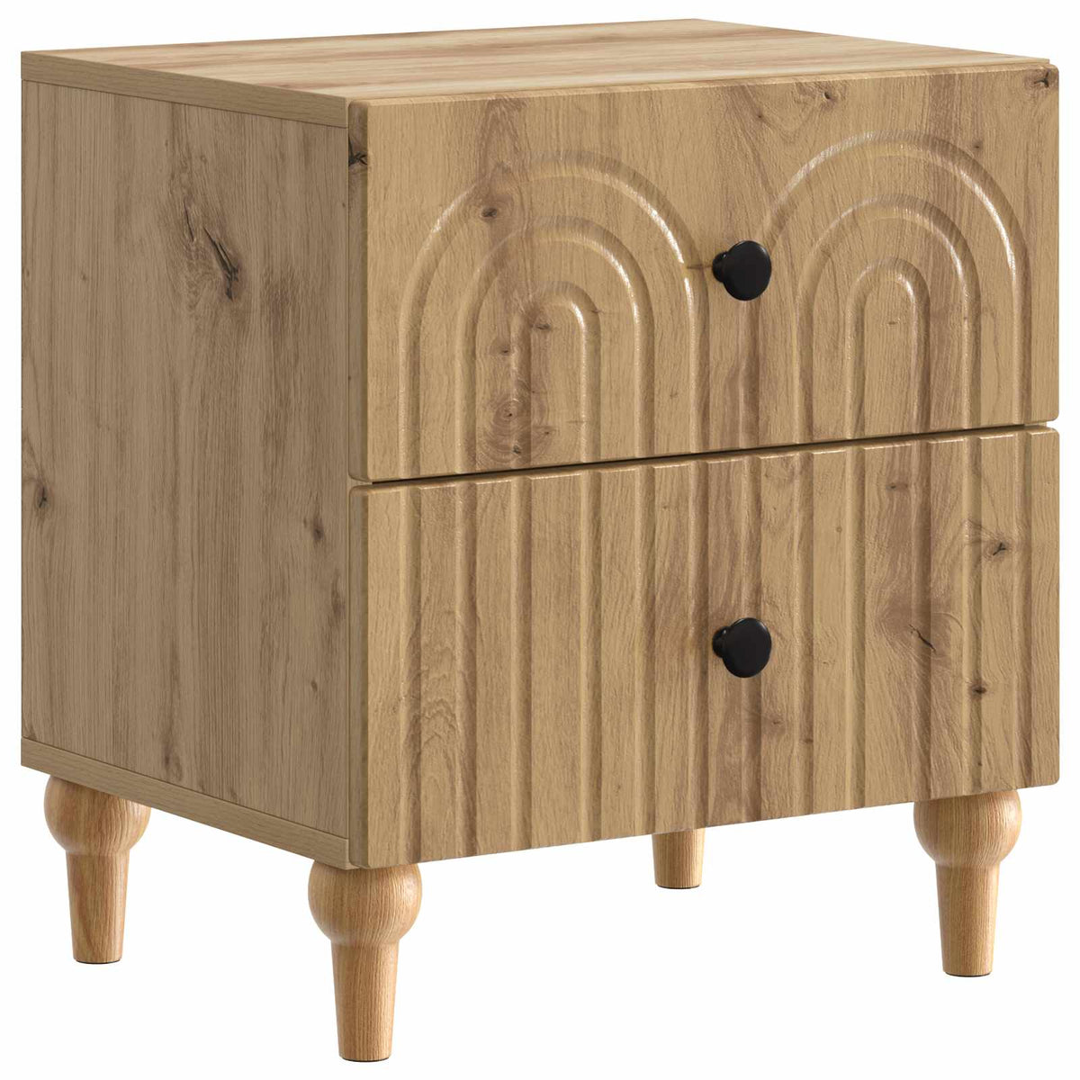 Nachttisch 2 stk. Artisan-Eiche 43 x 34,5 x 48 cm Holzwerkstoff