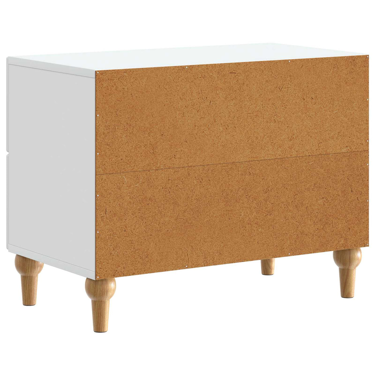 Nachttisch mit Schubladen Weiß 62 x 34,5 x 48 cm Holzwerkstoff