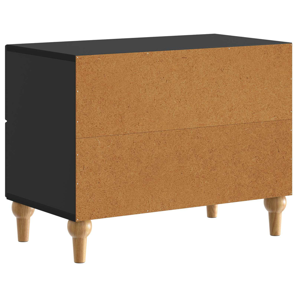 Nachttisch Schwarz 62 x 34,5 x 48 cm Holzwerkstoff