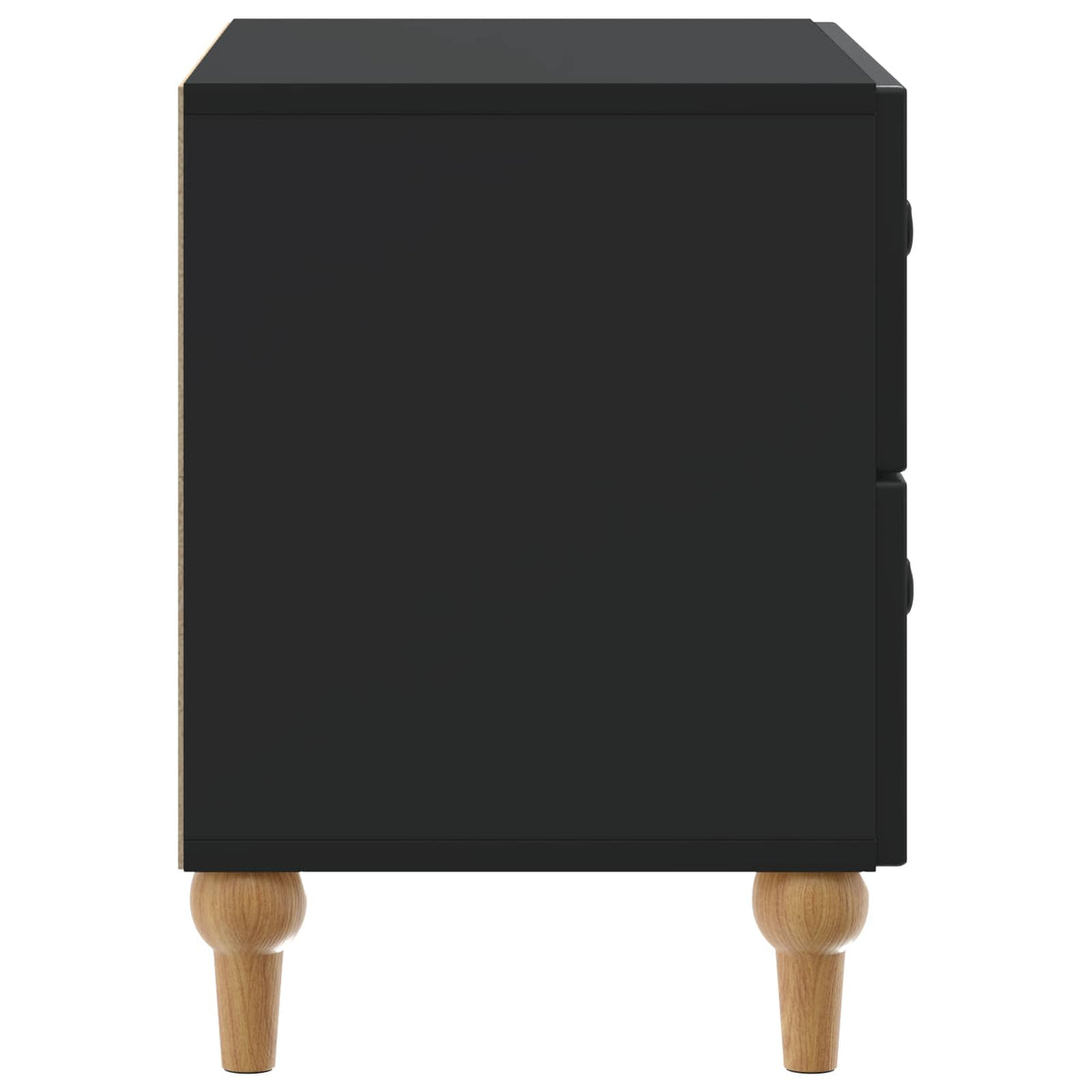 Nachttisch Schwarz 62 x 34,5 x 48 cm Holzwerkstoff