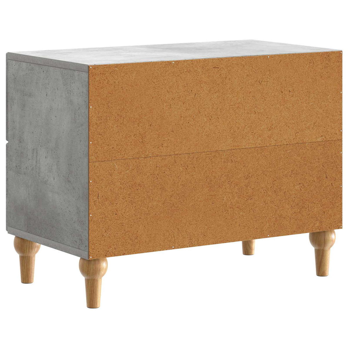 Nachttisch Betongrau 62 x 34,5 x 48 cm Holzwerkstoff