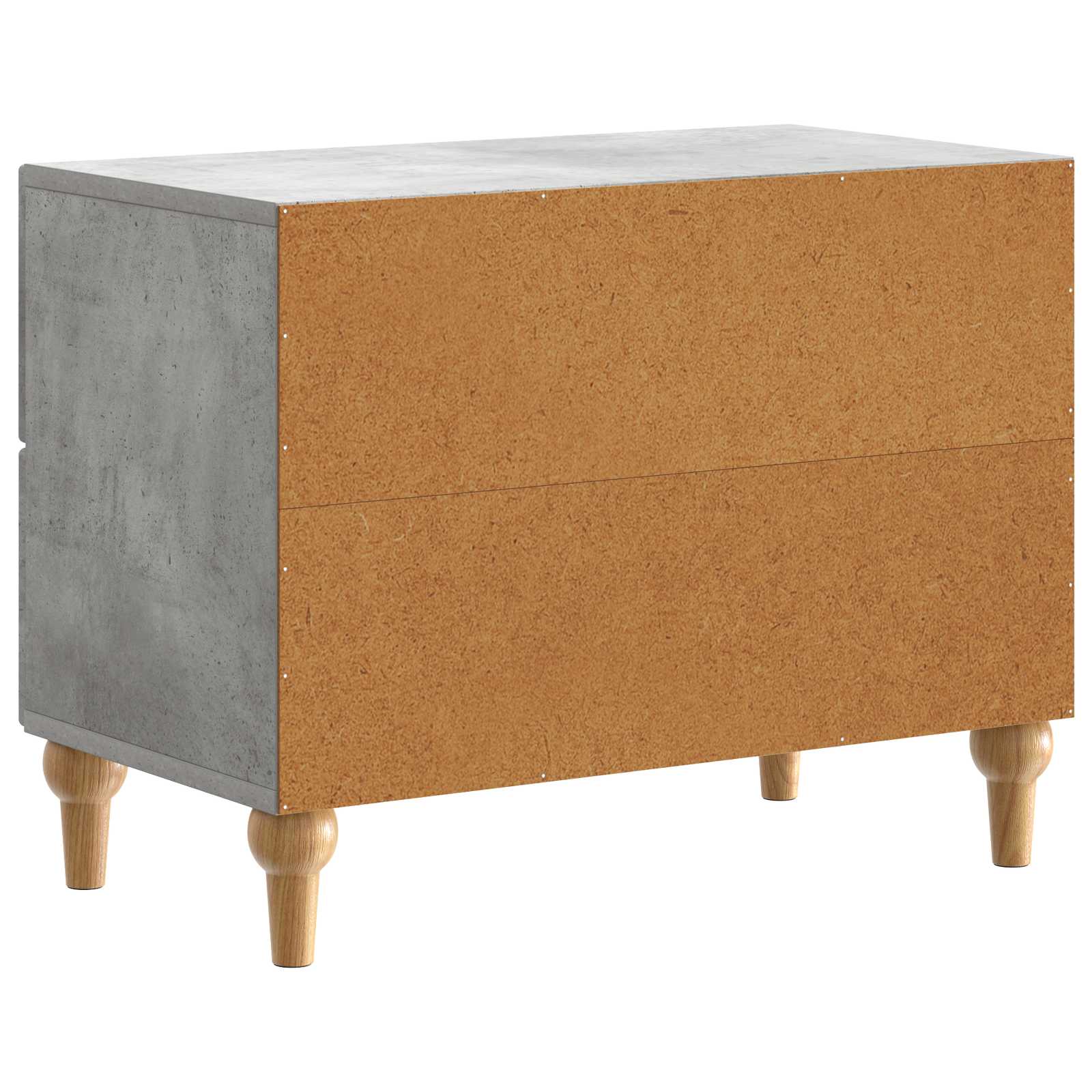 Nachttisch Betongrau 62 x 34,5 x 48 cm Holzwerkstoff