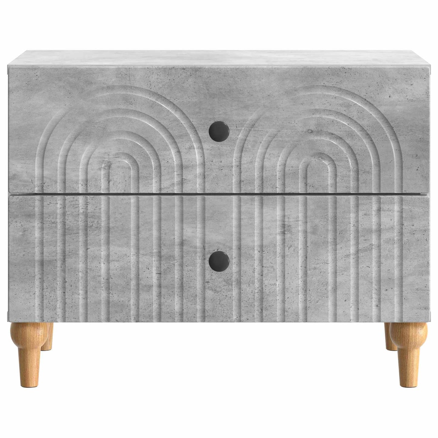 Nachttisch Betongrau 62 x 34,5 x 48 cm Holzwerkstoff