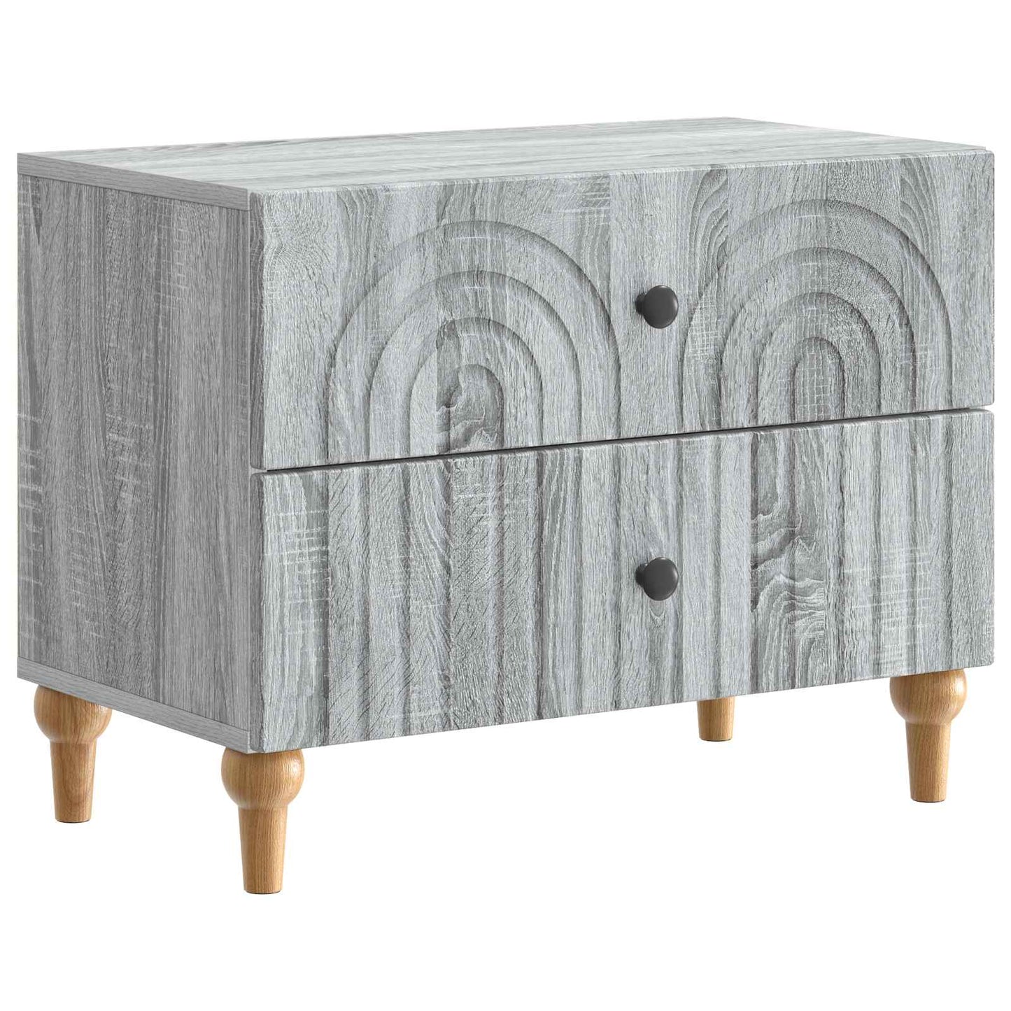 Nachttisch Graues Sonoma 62 x 34,5 x 48 cm Holzwerkstoff