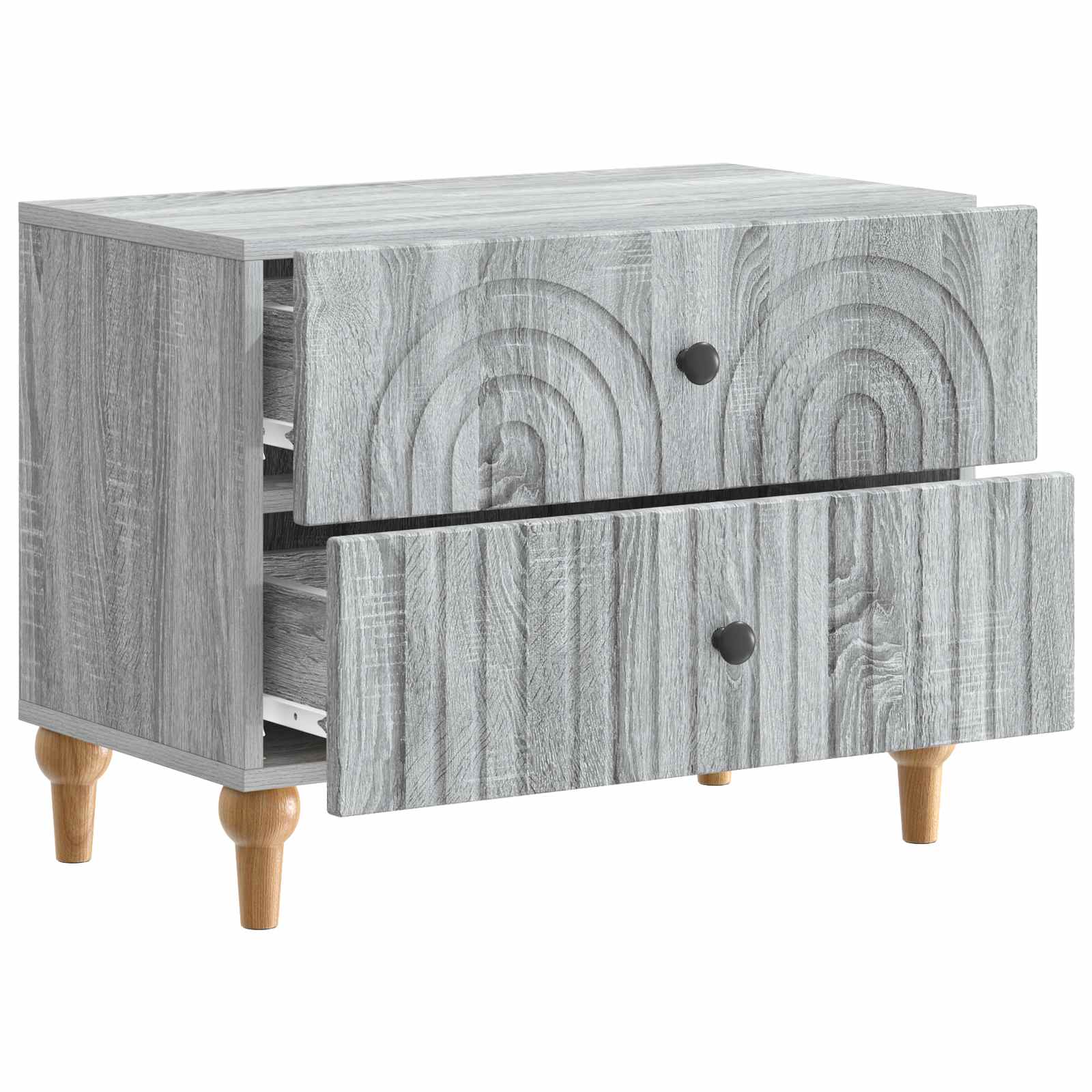 Nachttisch Graues Sonoma 62 x 34,5 x 48 cm Holzwerkstoff