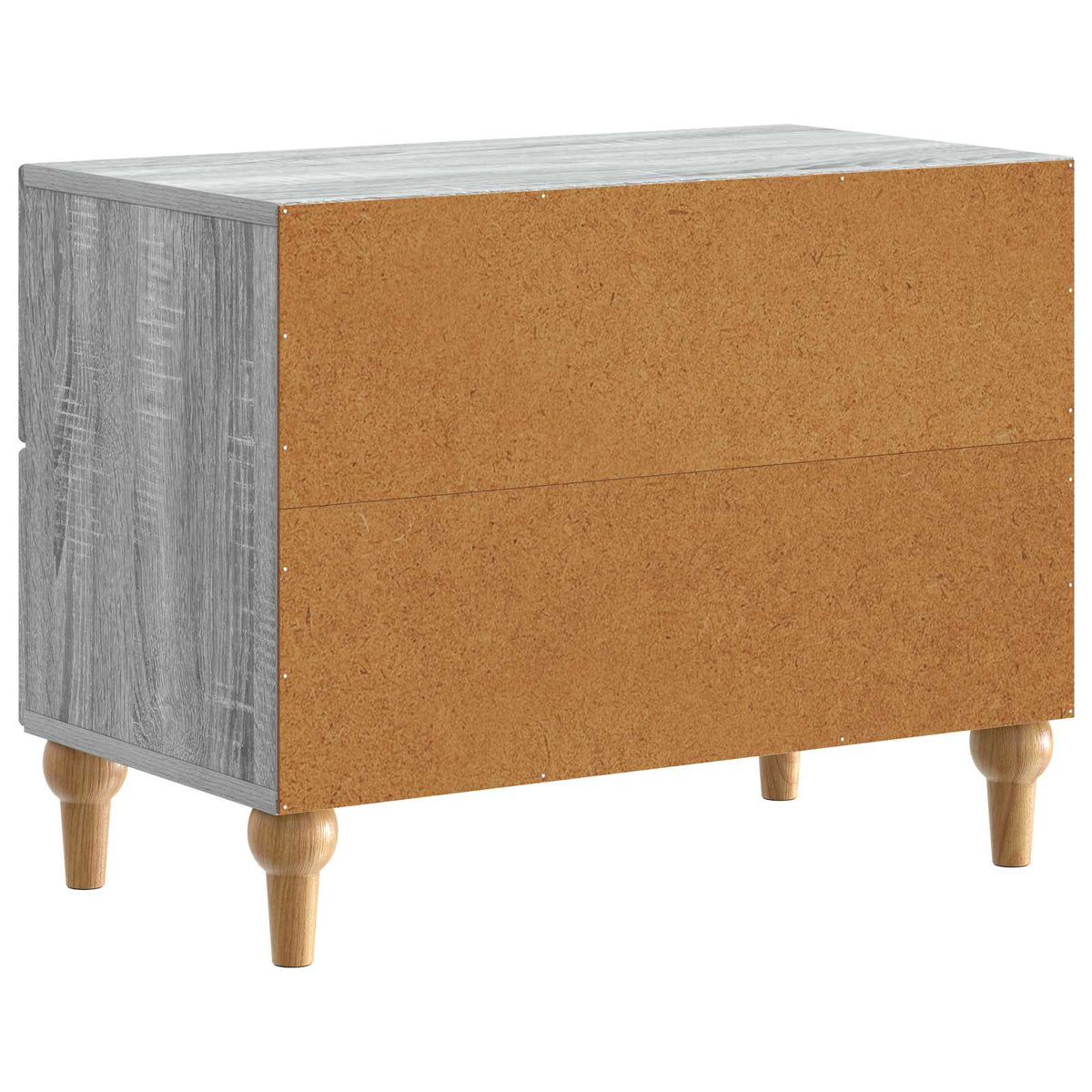 Nachttisch Graues Sonoma 62 x 34,5 x 48 cm Holzwerkstoff