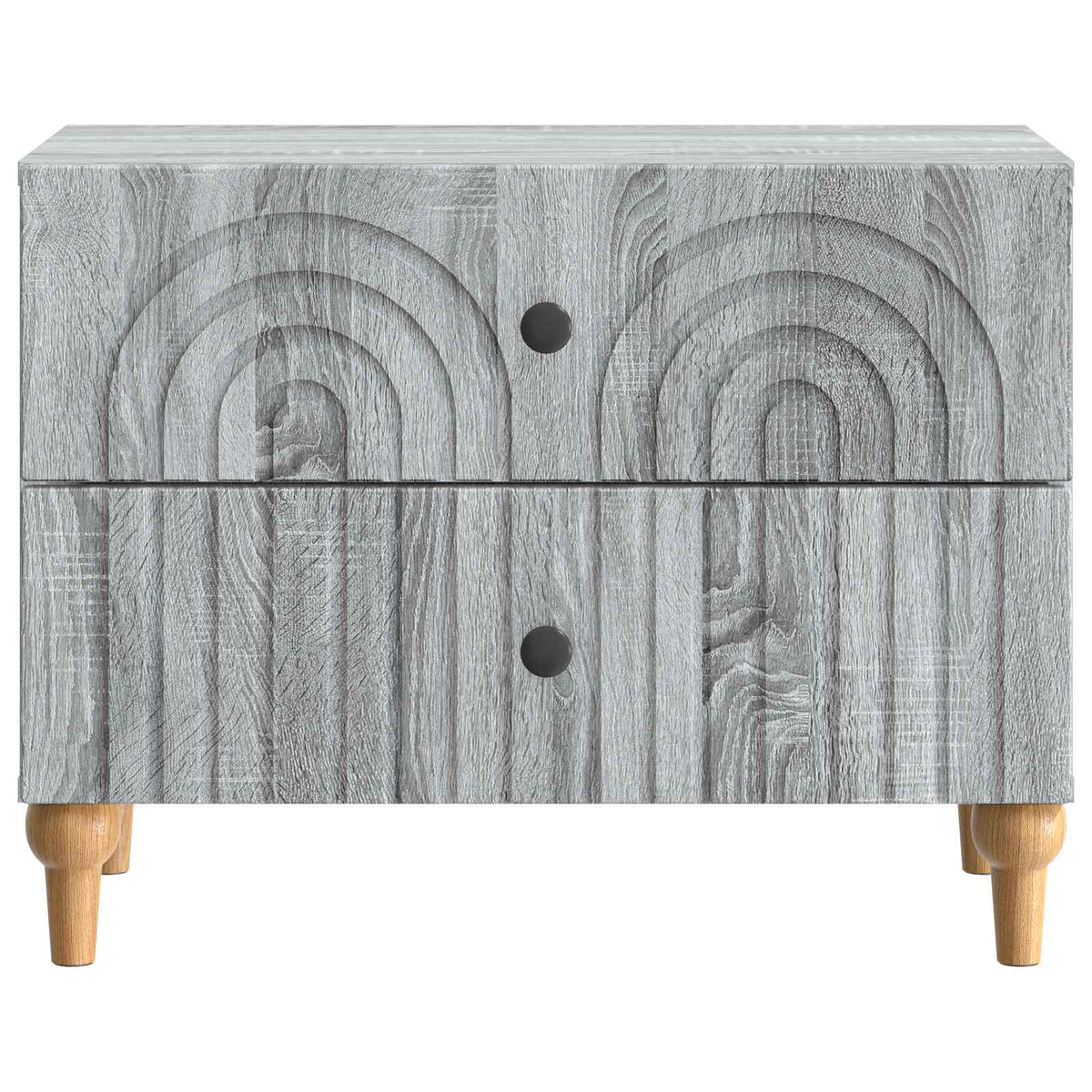 Nachttisch Graues Sonoma 62 x 34,5 x 48 cm Holzwerkstoff