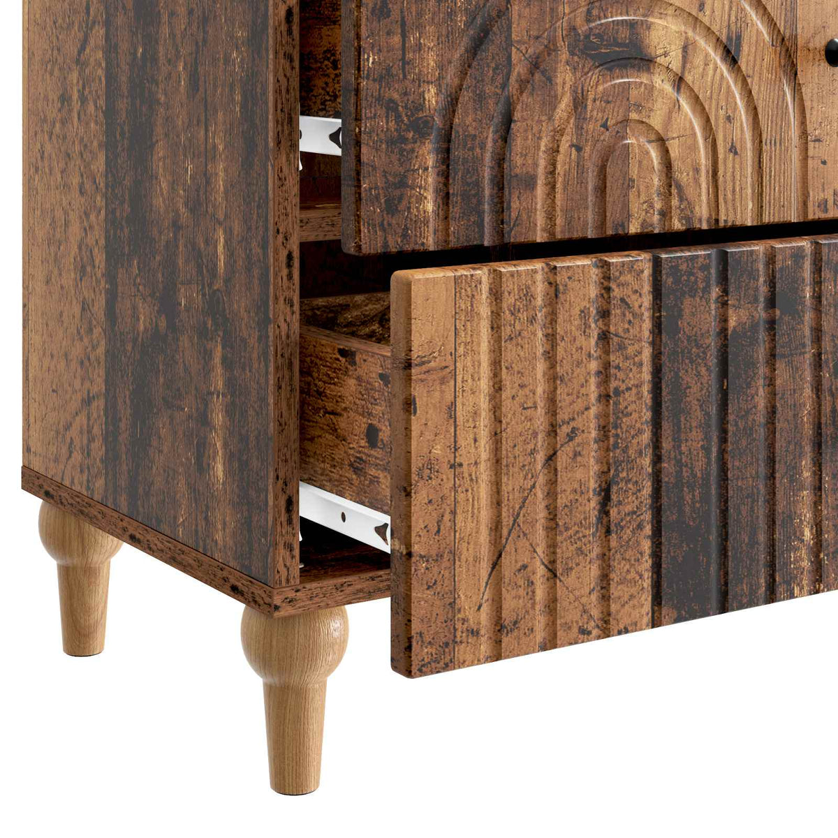 Nachttisch Altholz 62 x 34,5 x 48 cm Holzwerkstoff