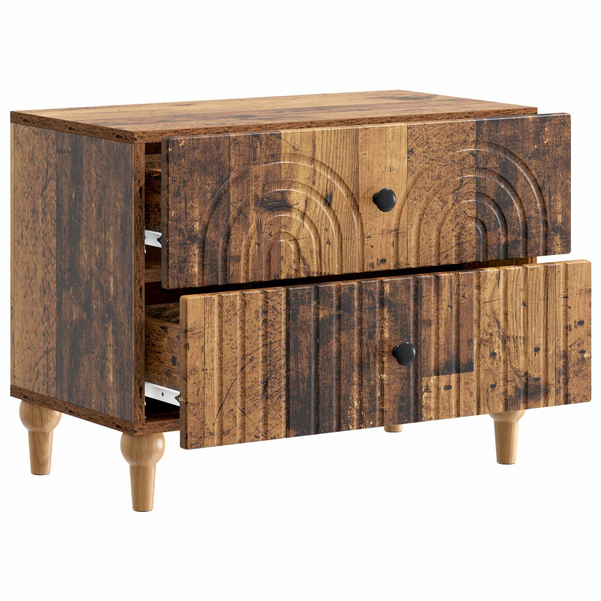 Nachttisch Altholz 62 x 34,5 x 48 cm Holzwerkstoff
