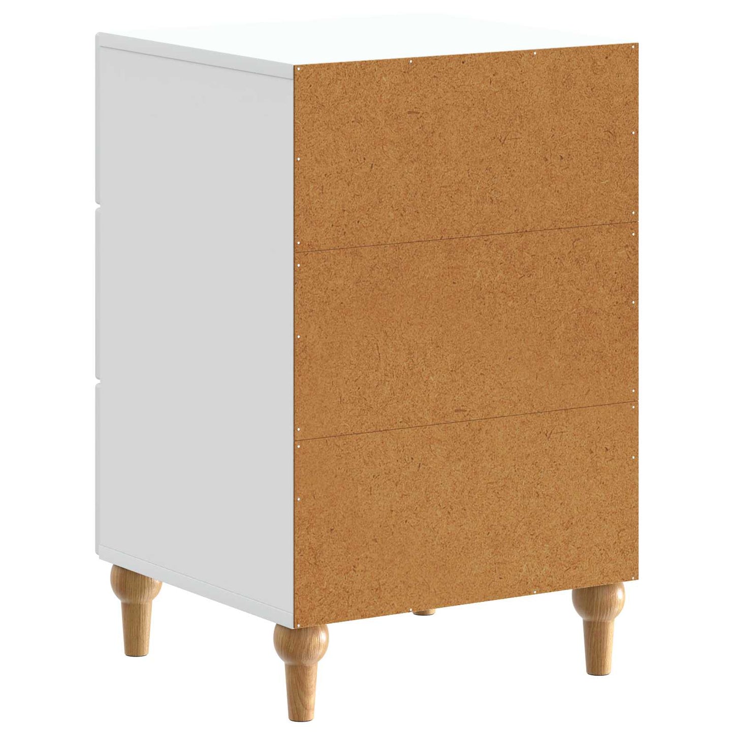 Nachttisch mit Schubladen Weiß 43 x 41 x 66,5 cm Holzwerkstoff
