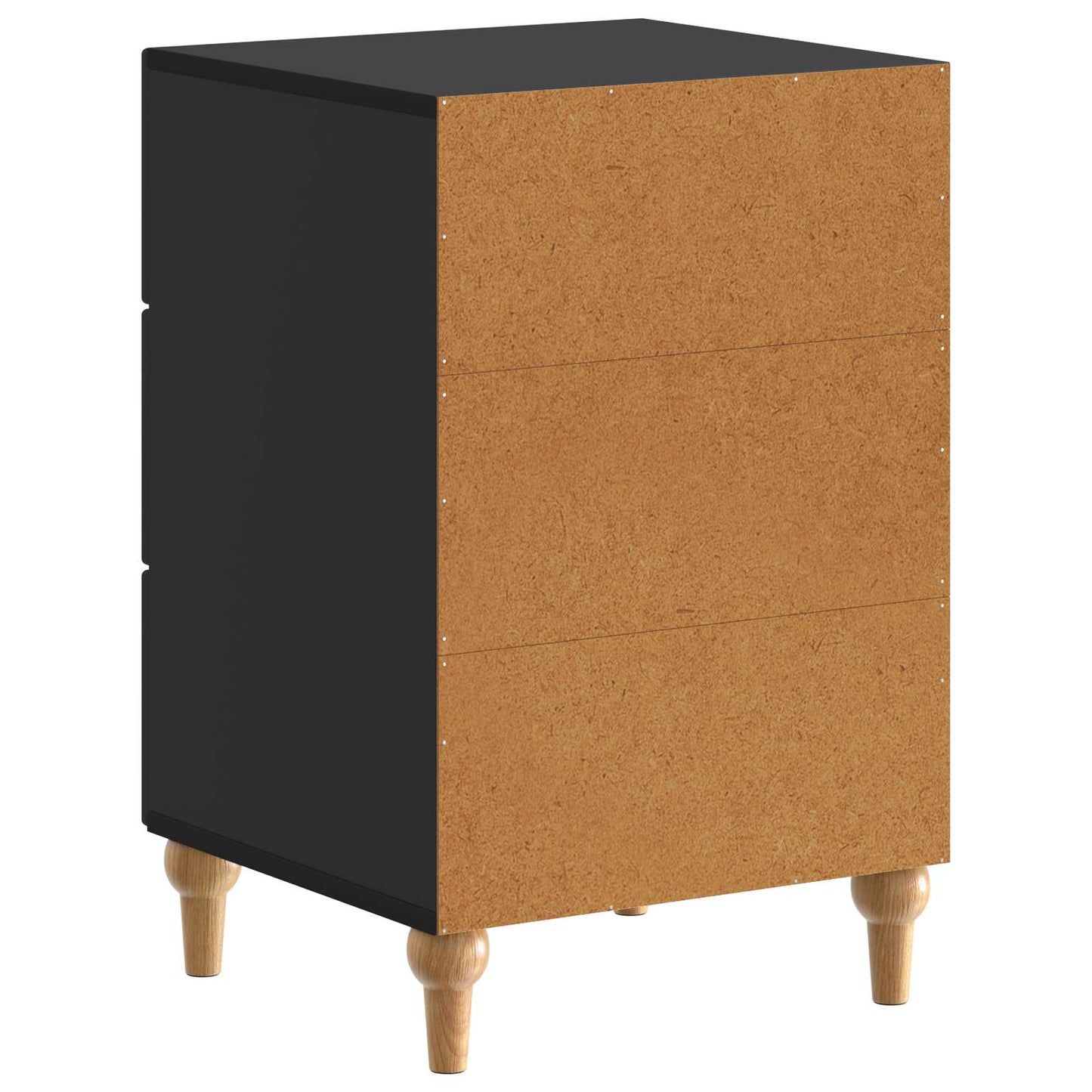 Nachttisch Schwarz 43 x 41 x 66,5 cm Holzwerkstoff