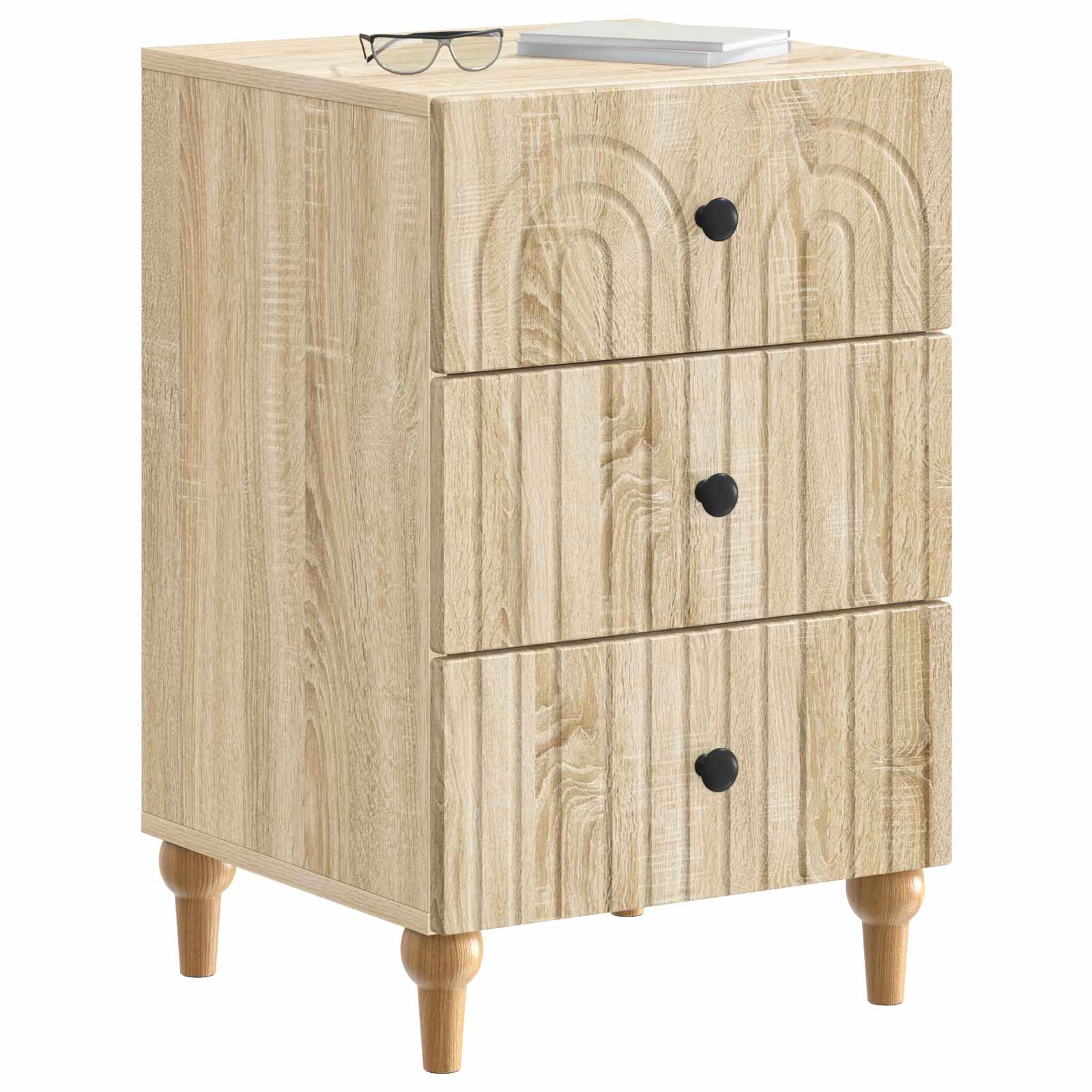 Nachttisch Sonoma-Eiche 43 x 41 x 66,5 cm Holzwerkstoff