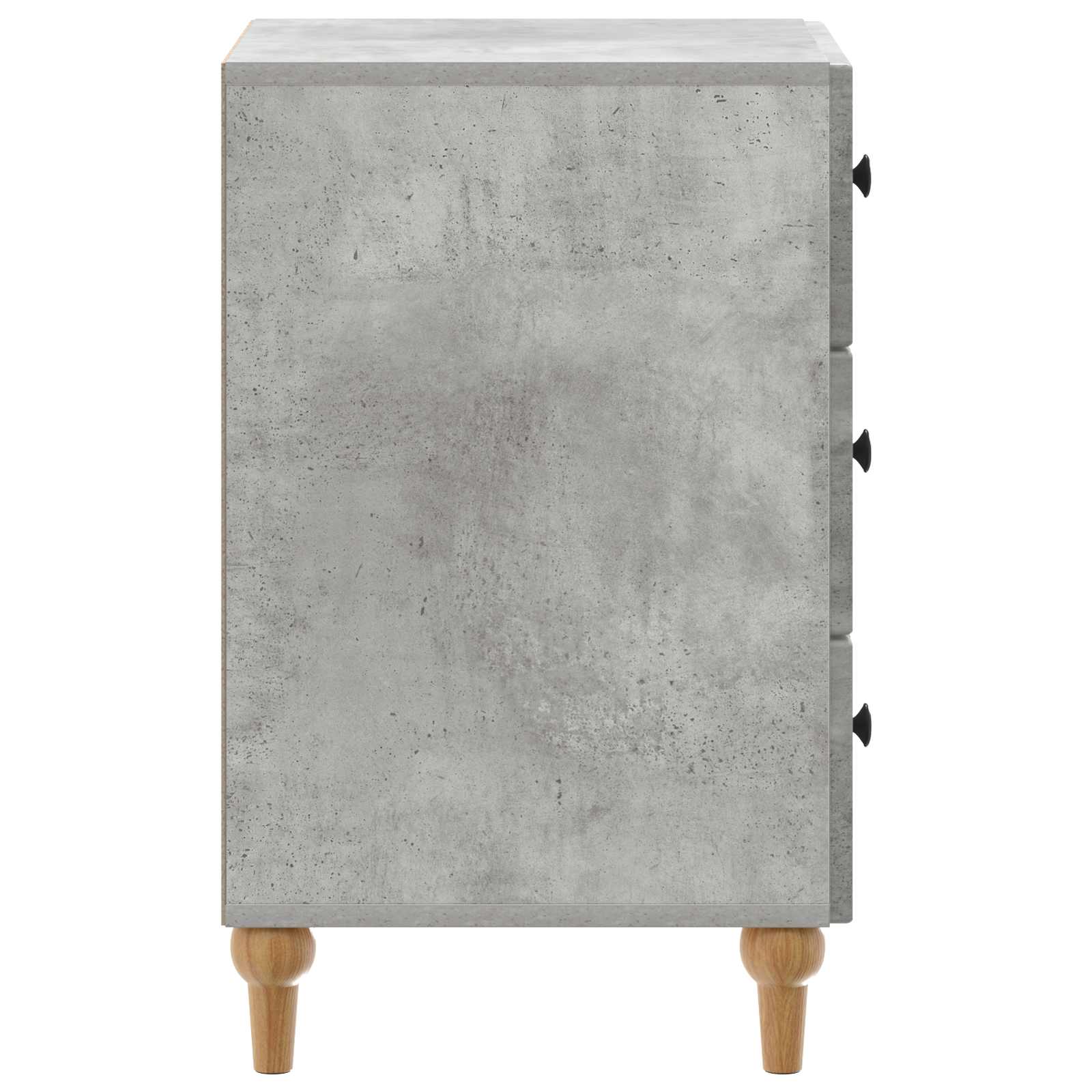 Nachttisch Betongrau 43 x 41 x 66,5 cm Holzwerkstoff