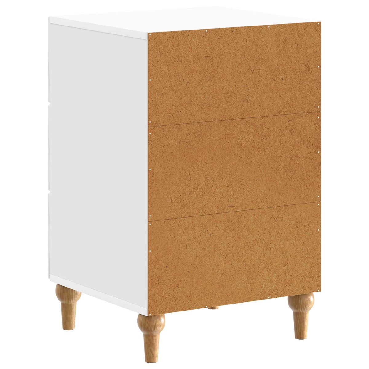 Nachttisch Hochglanz Weiß 43 x 41 x 66,5 cm Holzwerkstoff