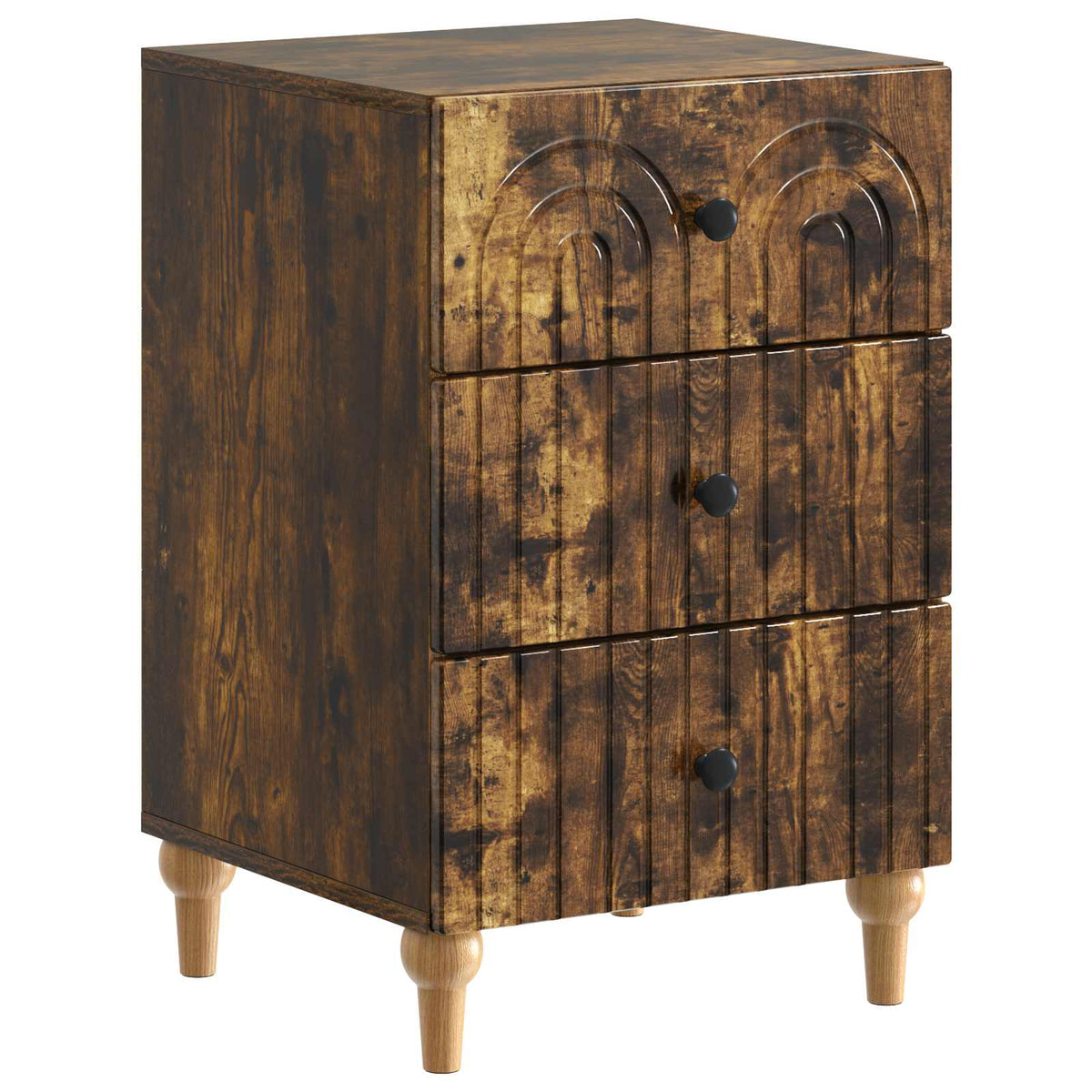 Nachttisch Räuchereiche 43 x 41 x 66,5 cm Holzwerkstoff