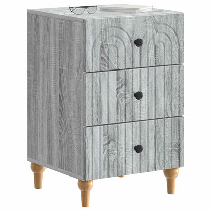 Nachttisch Sonoma-Grau 43 x 41 x 66,5 cm Holzwerkstoff