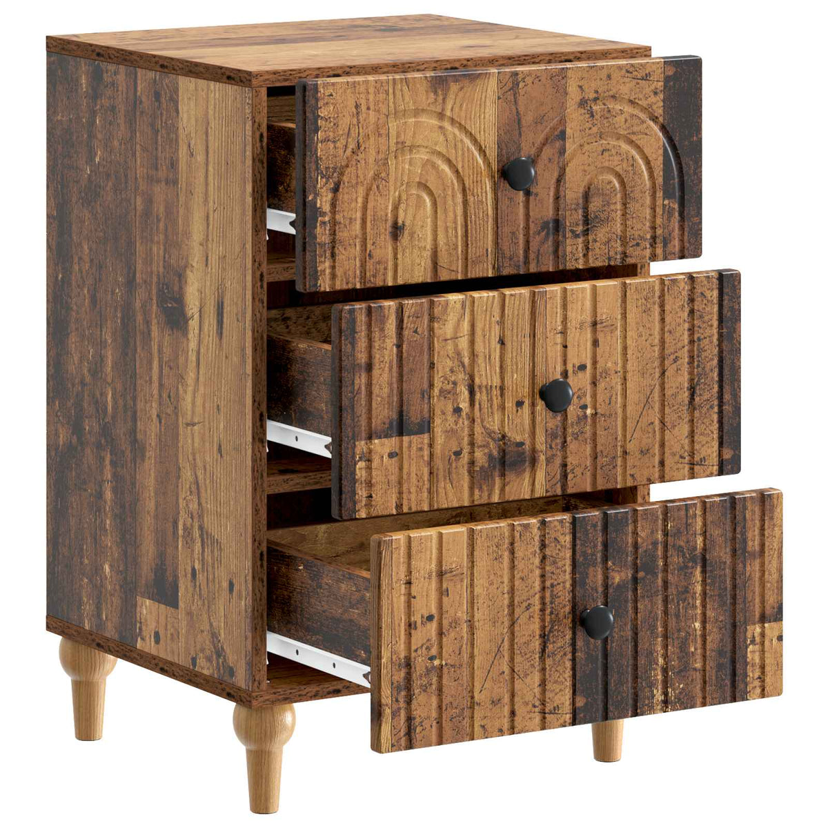 Nachttisch Altholz 43 x 41 x 66,5 cm Holzwerkstoff