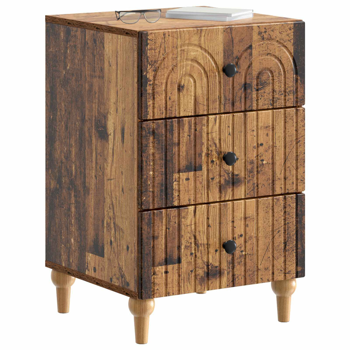 Nachttisch Altholz 43 x 41 x 66,5 cm Holzwerkstoff