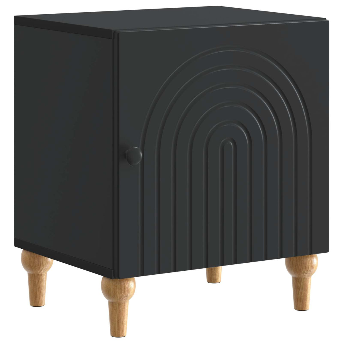 Nachttisch Schwarz 43 x 34,5 x 50 cm Holzwerkstoff