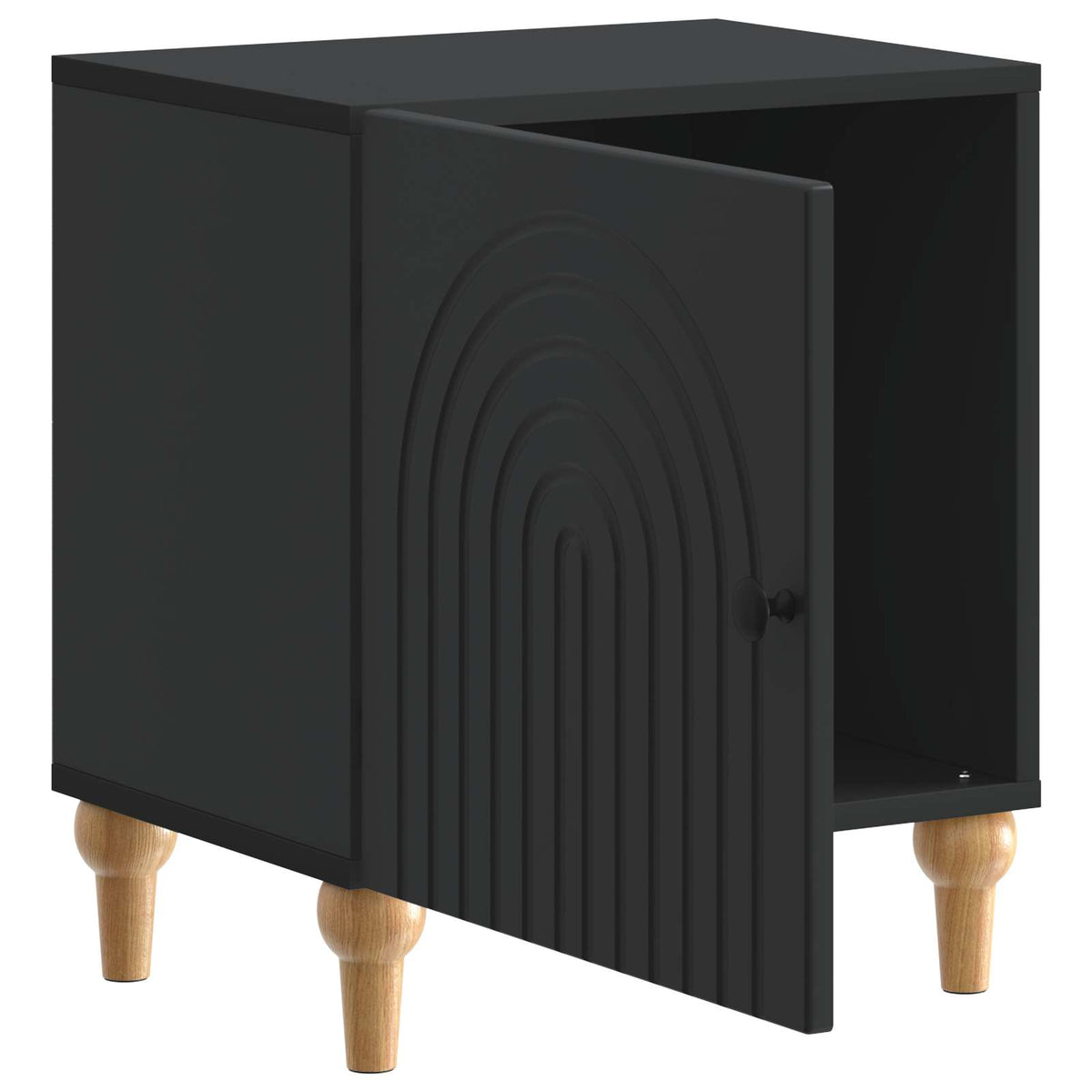 Nachttisch 2 stk. Schwarz 43 x 34,5 x 50 cm Holzwerkstoff