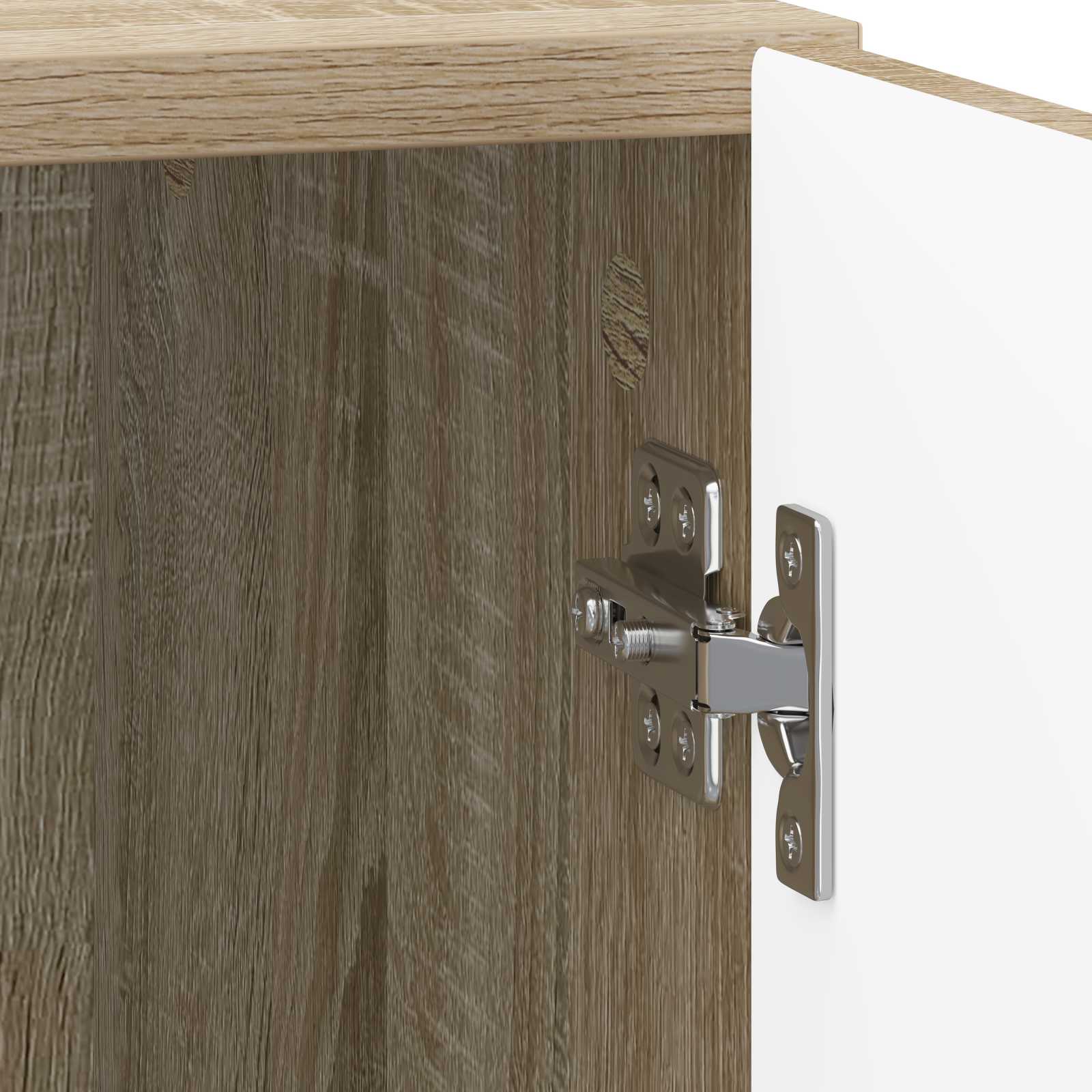 Nachttisch 2 stk. Sonoma-Eiche 43 x 34,5 x 50 cm Holzwerkstoff