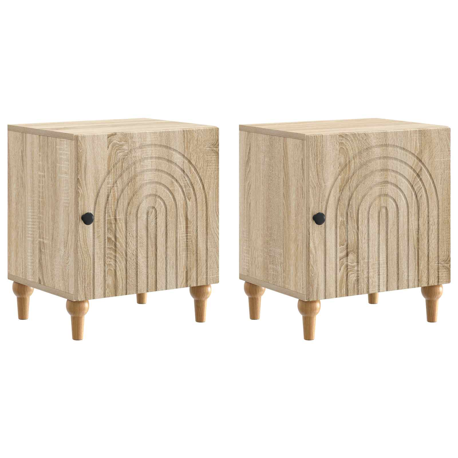 Nachttisch 2 stk. Sonoma-Eiche 43 x 34,5 x 50 cm Holzwerkstoff