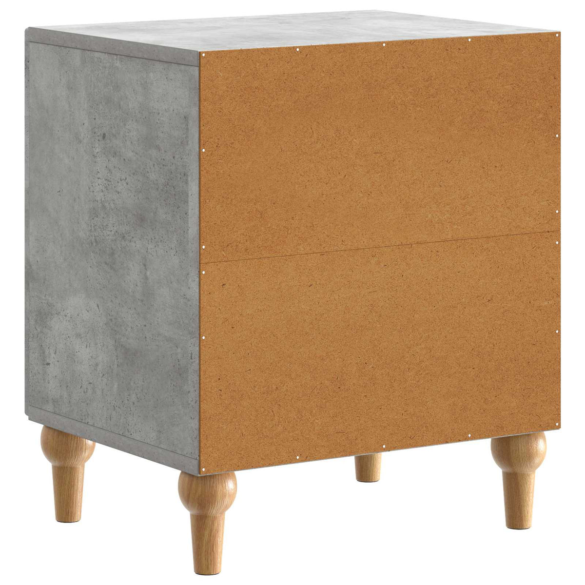 Nachttisch Betongrau 43 x 34,5 x 50 cm Holzwerkstoff