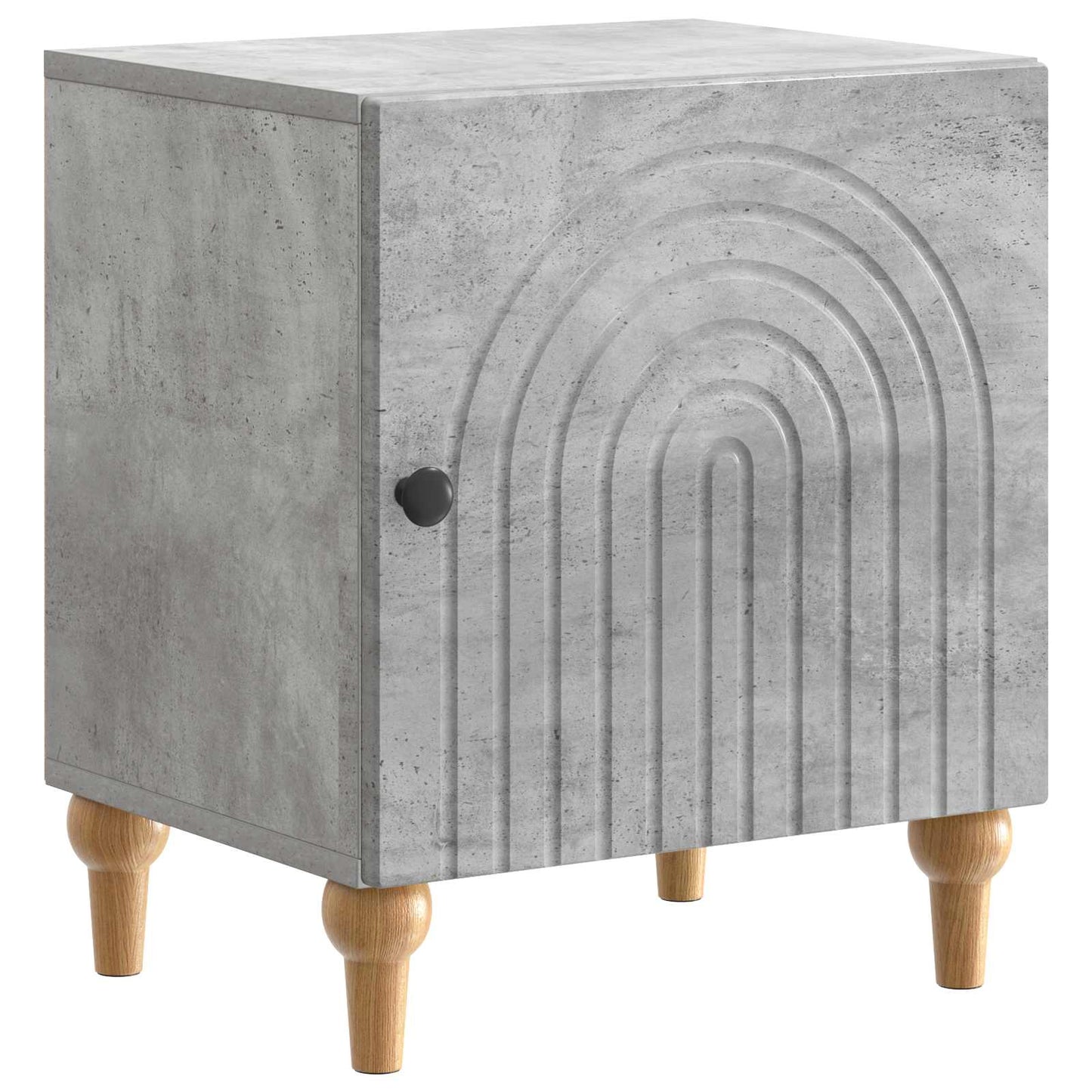 Nachttisch 2 stk. Betongrau 43 x 34,5 x 50 cm Holzwerkstoff