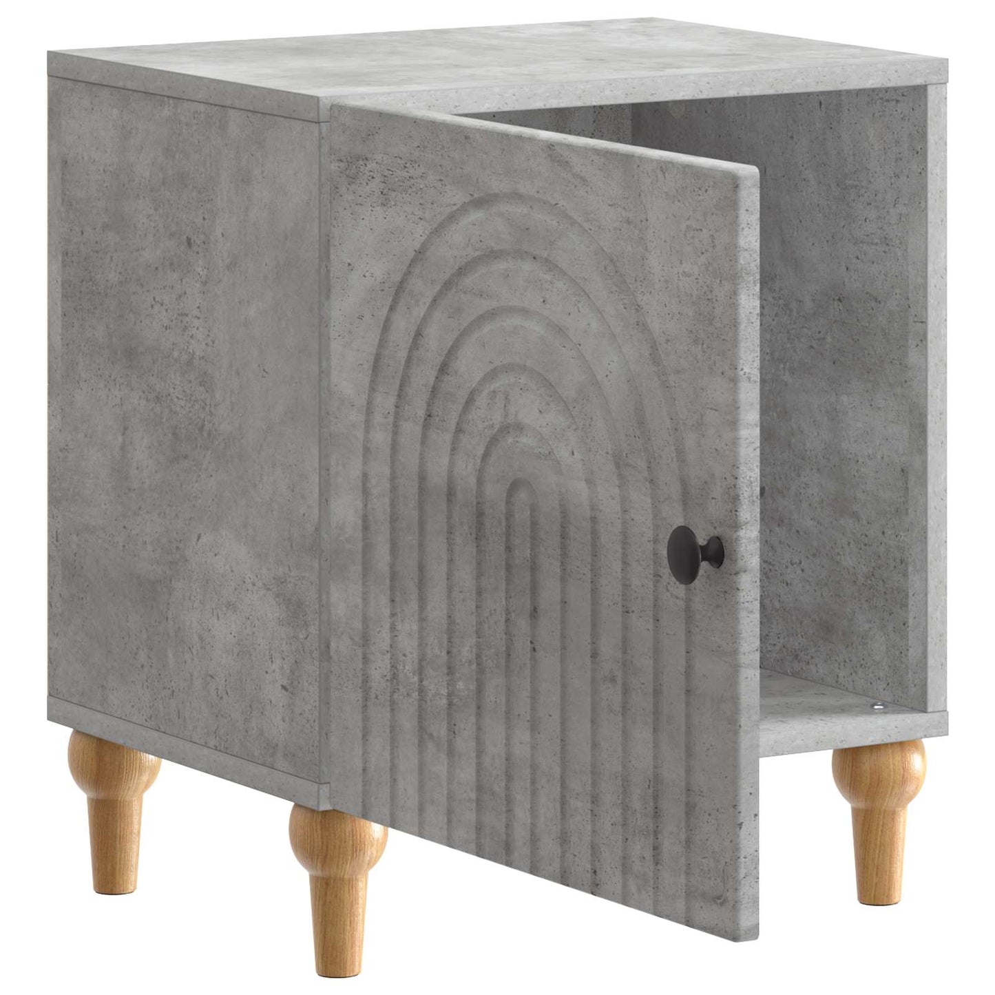 Nachttisch 2 stk. Betongrau 43 x 34,5 x 50 cm Holzwerkstoff