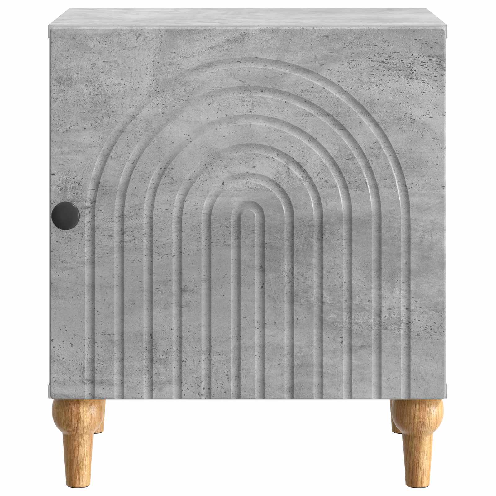 Nachttisch 2 stk. Betongrau 43 x 34,5 x 50 cm Holzwerkstoff