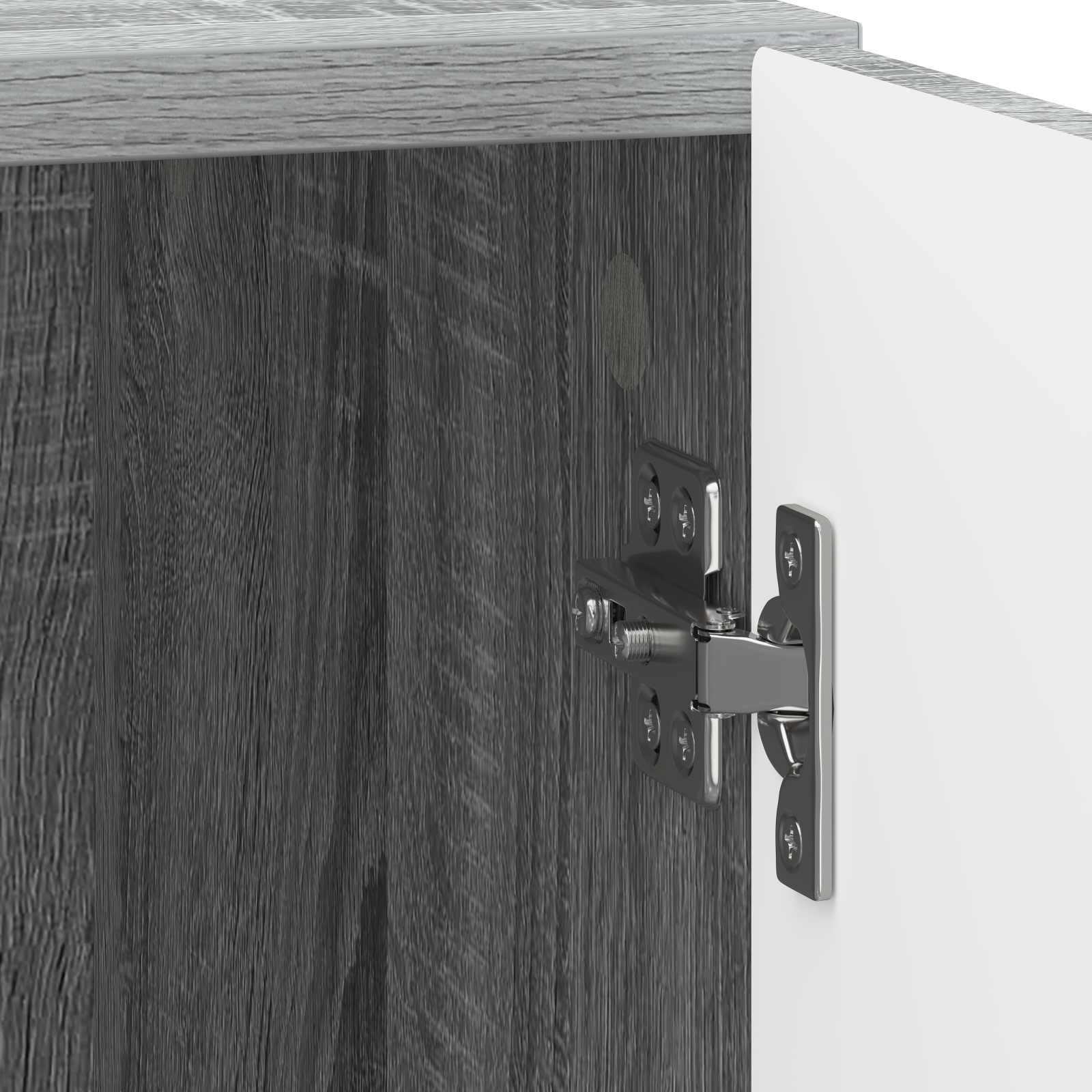 Nachttisch 2 stk. Graues Sonoma 43 x 34,5 x 50 cm Holzwerkstoff