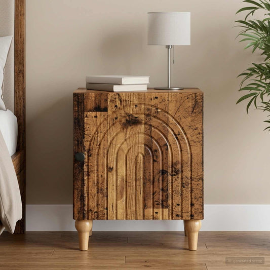 Nachttisch Altholz 43 x 34,5 x 50 cm Holzwerkstoff