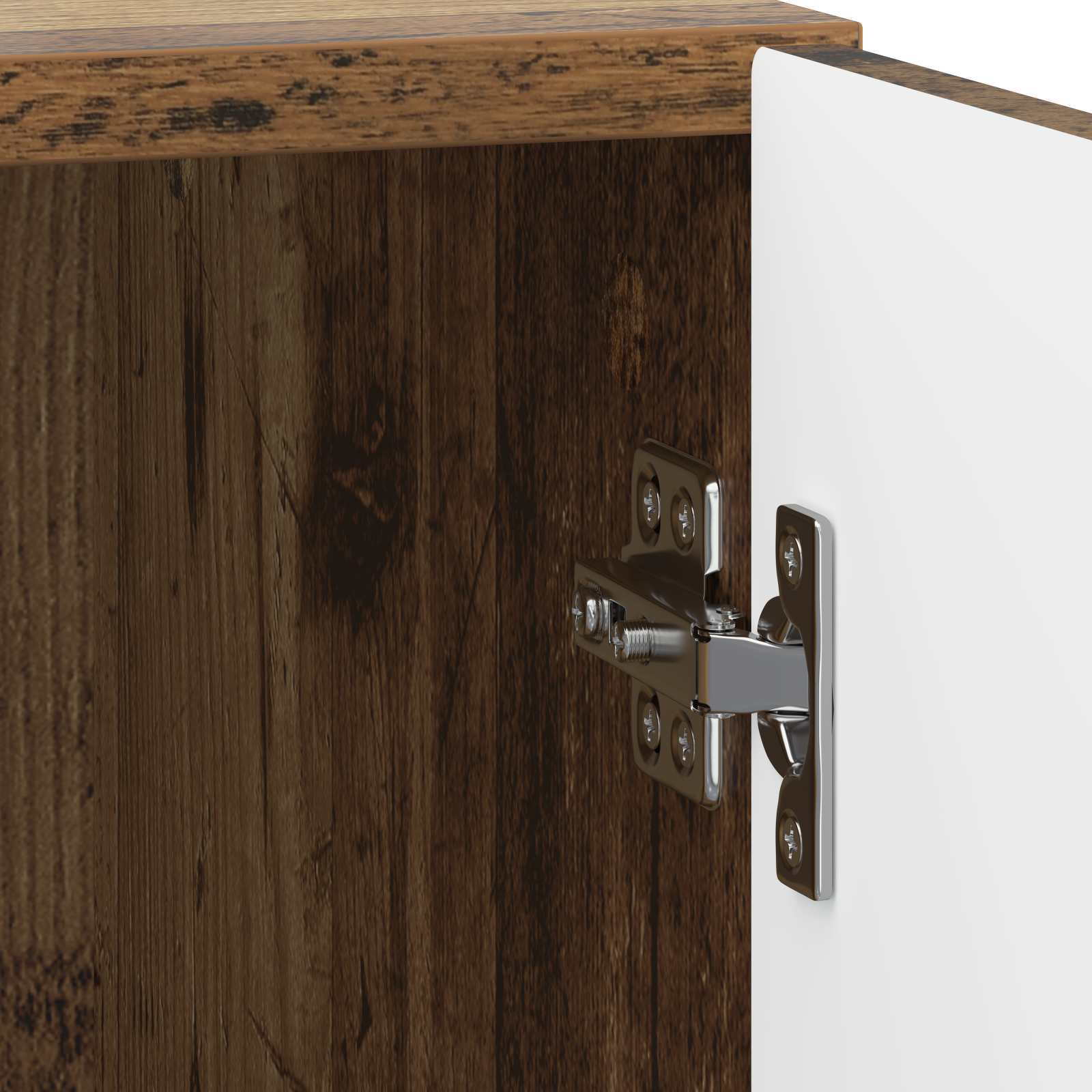 Nachttisch 2 stk. Altholz 43 x 34,5 x 50 cm Holzwerkstoff